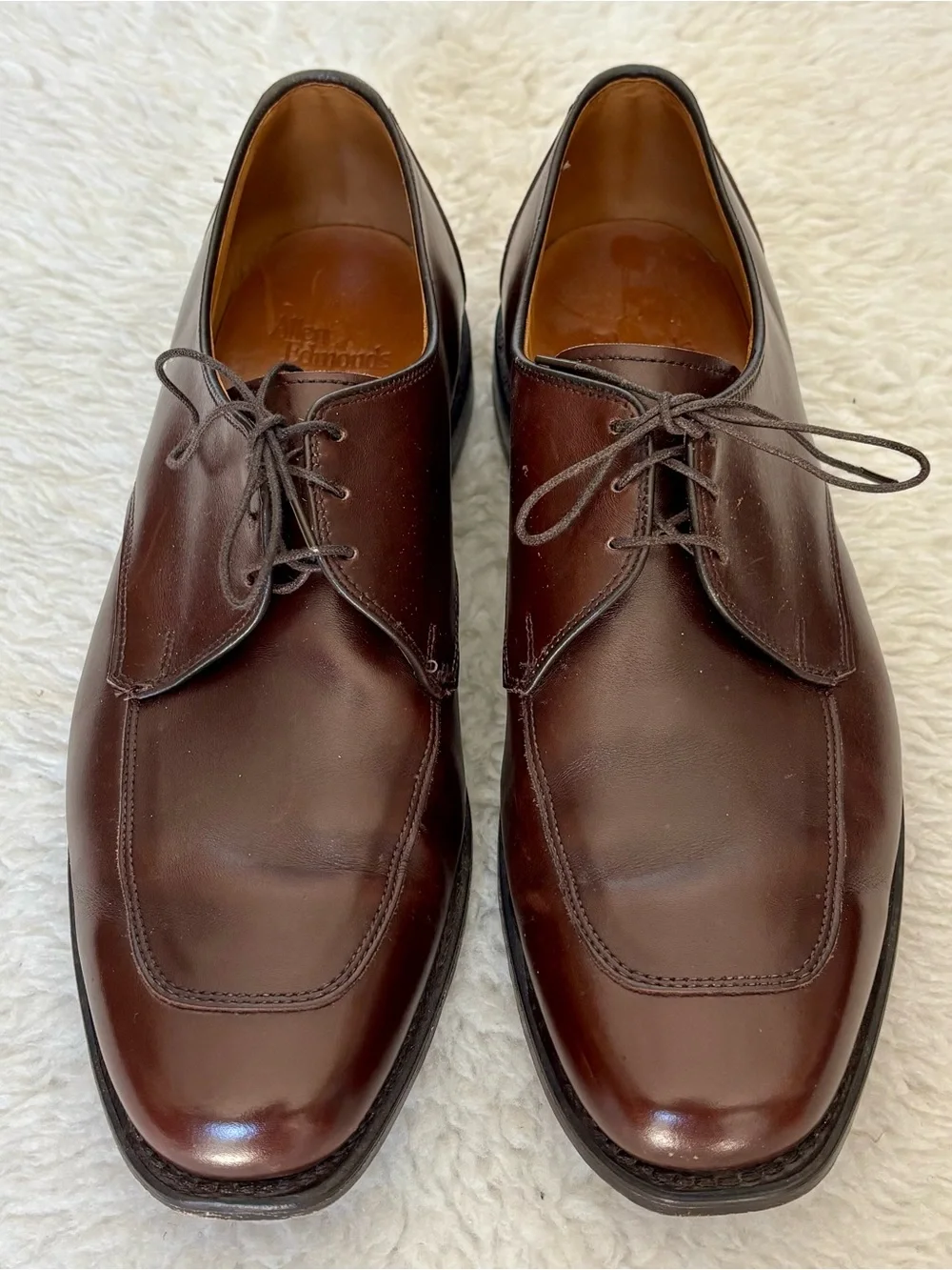 Allen Edmonds Brown leather Burton Lace Up/Oxfords Shoes size 10